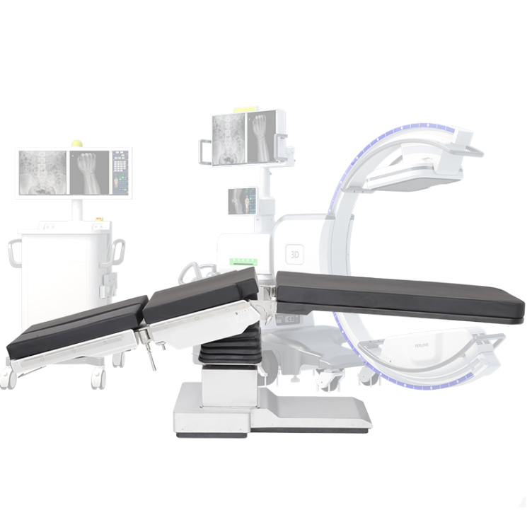Фото Рентгенопрозрачный операционный стол для C-Arm, 3D операционный стол для G-Arm из углеродного волокна с рентгенопрозрачностью